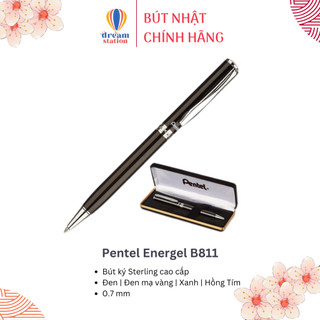  Bút Ký Nhật Bản Cao Cấp Pentel B811I 0.8mmI Mực xanhI Nét Viết Trơn Mượt I Quà Tặng Cho Giáo Viên, Đối Tác