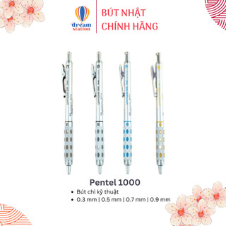  Bút Chì Kỹ Thuật Nhật Bản Pentel 1000 0.3mm | I 0.5mm | 0.7mm I 0.9 mm | Có Thể Chỉ Định Loại Chì