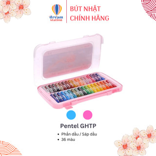  Phấn/ Sáp Dầu Nhật Bản Pentel GHTP 36 Màu | Chất Liệu An Toàn, Màu Sắc Tự Nhiên Tươi Sáng