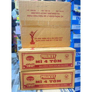 Thùng 30 Gói Mì Miliket 4 Tôm (30 gói x 80g)