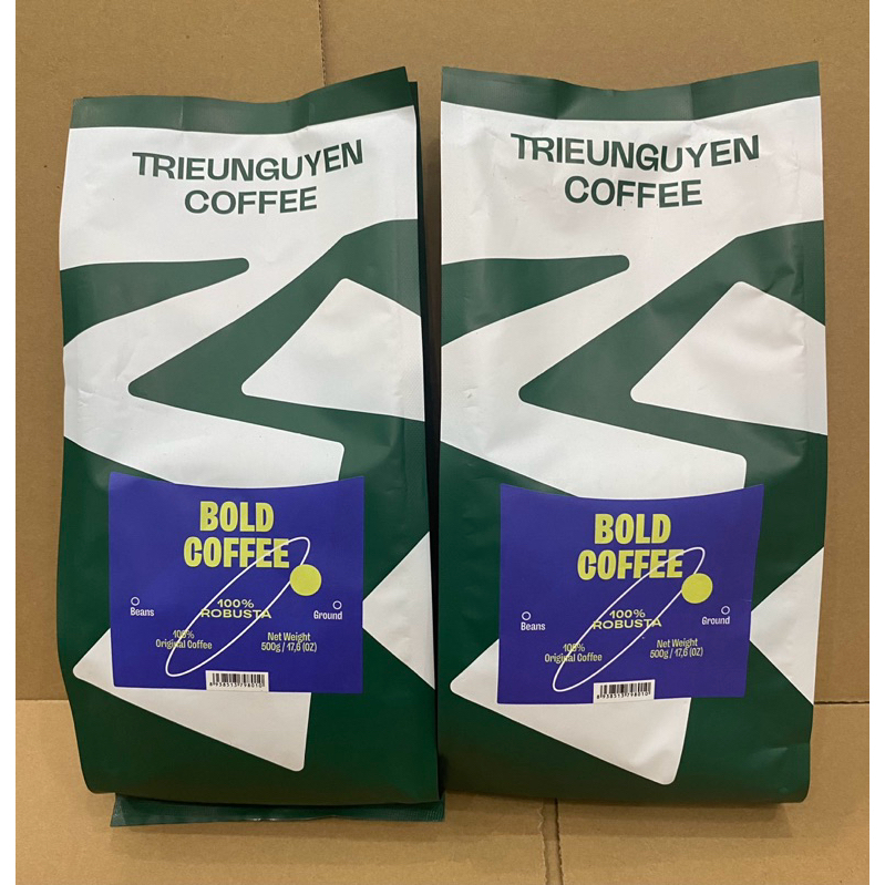 Cà phê rang xay Robusta gói 500g
