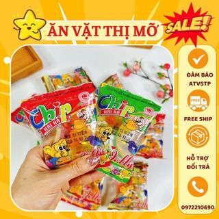 Gói ChipChip Jelly Hải Hà trái cây hỗn hợp, kẹo dẻo ChipChip, đồ ăn vặt tuổi thơ cổng trường