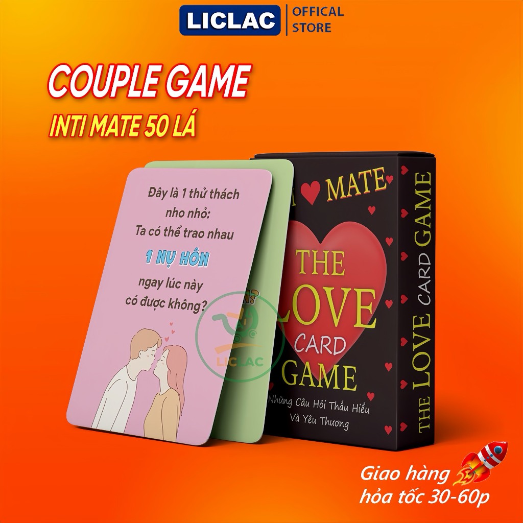 Bộ bài tình yêu thấu hiểu INTI MATE dành cho cặp đôi, Couple Game giúp gắn kết hiểu nhau hơn