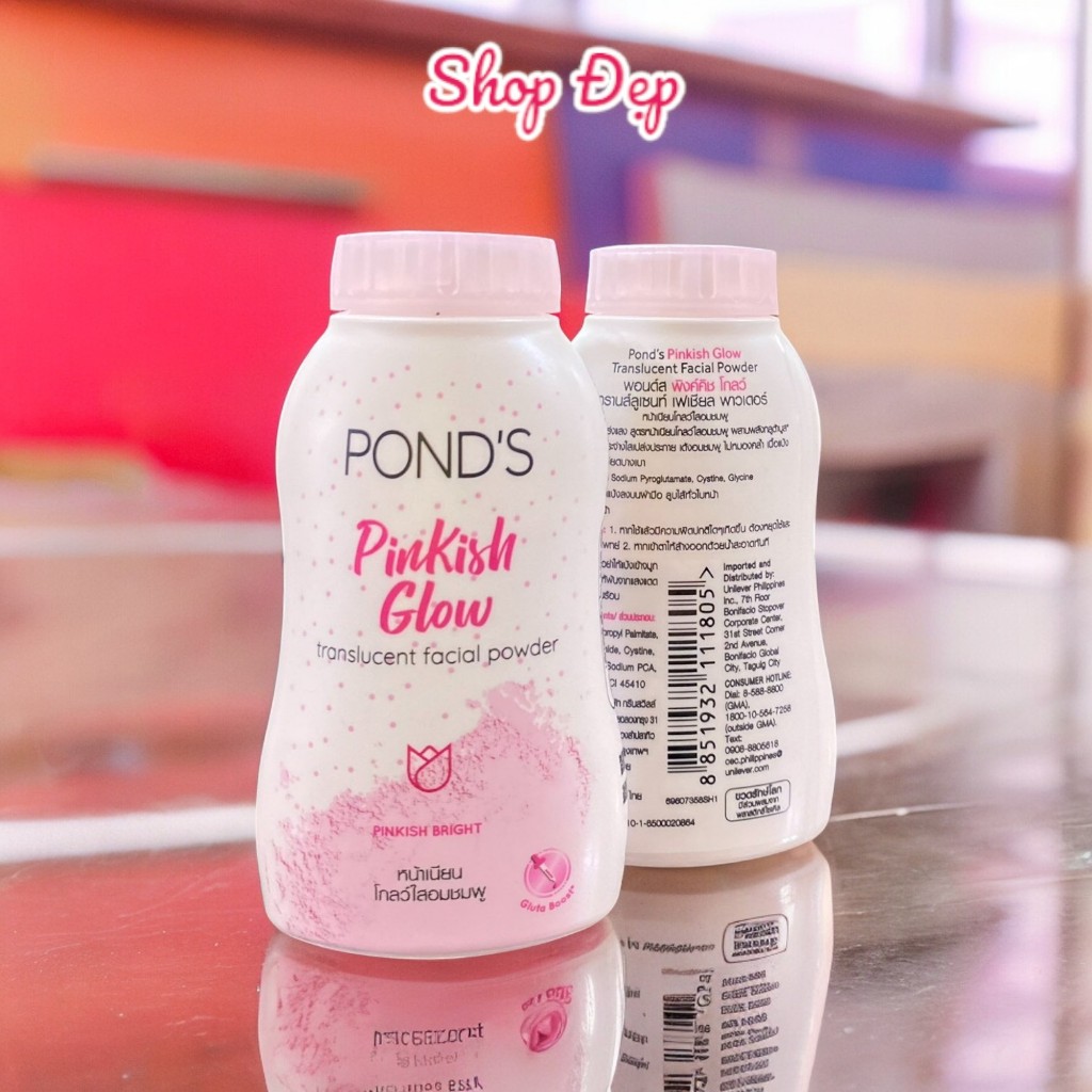 Phấn phủ dạng bột kềm dầu POND's 50g (Phấn hồng - Chai bé KT 3x5x10cm)