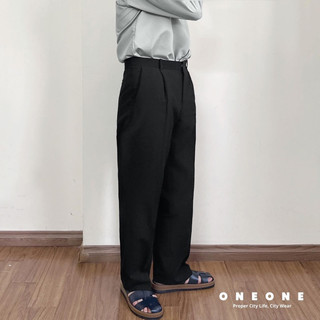 Quần vải dáng rộng Lightweight Wide One Tuck slacks 10990