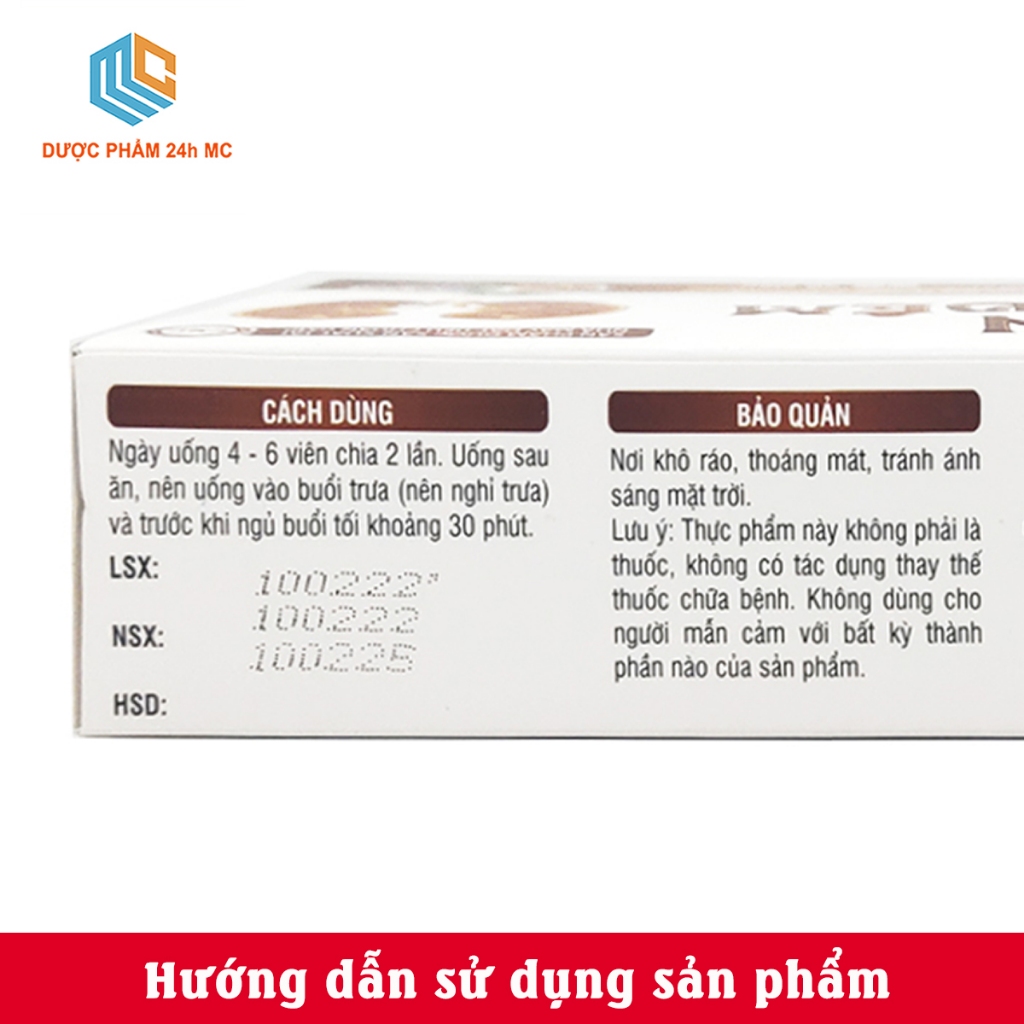AN TIỂU ĐÊM Dược phẩm 24h MC - hộp vỉ 30 viên - giảm tiểu đếm tiểu nhiều lần, tiểu không tự chủ do thận kém