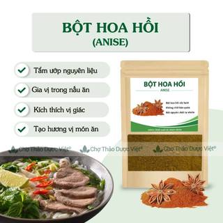 Bột hoa hồi nguyên chất 100g, nguyên liệu làm gia vị tẩm ướp, tạo hương thơm cho món ăn