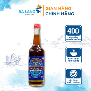 Nước Mắm N11hĩ Cá Cơm Ba Làng TH 400 Năm Truyền Thống Chai Thủy Tinh 650ml