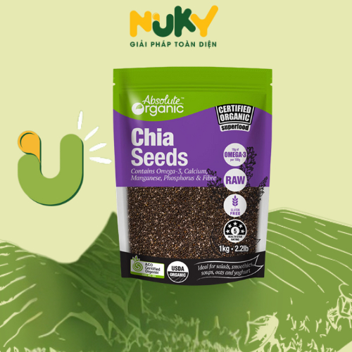 Hạt Chia Úc 1KG Absolute Organic 1kg