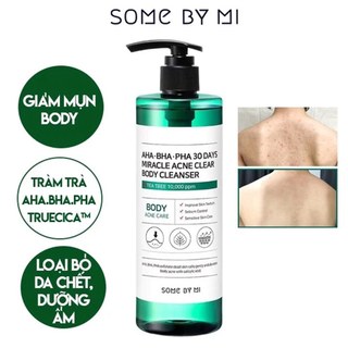 Sữa Tắm Hết Mụn Lưng Some by mi AHA BHA PHA 30 Days Miracle clear body cleanser 400g (april)