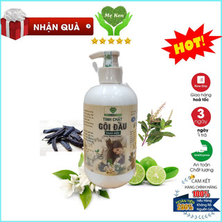 Dầu gội tinh chất gội đầu thảo mộc Mẹ Ken 500ml - giảm rụng, kích thích mọc tóc, sạch gàu bồ kết