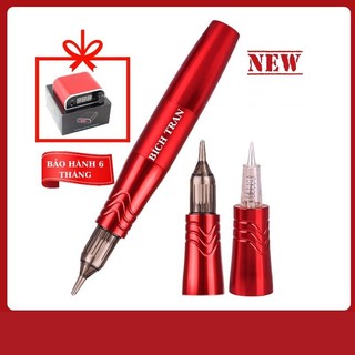 Máy pen mini 5.0 PLUS 2 đầu kỹ thuật số phun môi xăm tatto kèm 1 nguồn led trong không dùng bàn đạp