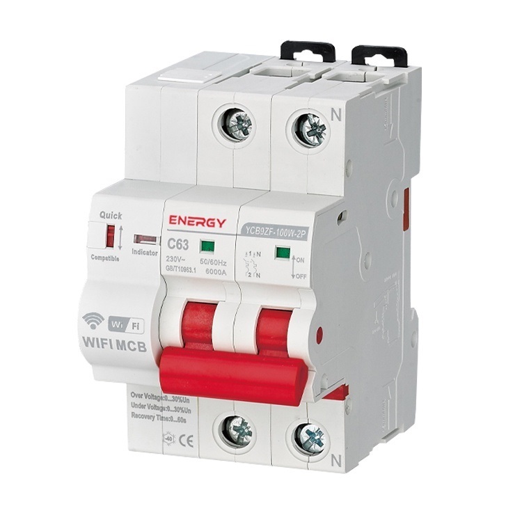 Thiết Bị Điện ENERGY – Bộ Ngắt Mạch Thông Minh ENERGY – Smart MCB Wifi 2P 63A, 3P 63A