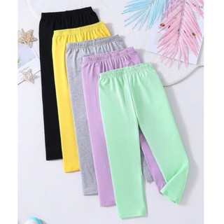 10-20kg quần legging dài ôm thun cotton 4 chiều cho bé gái