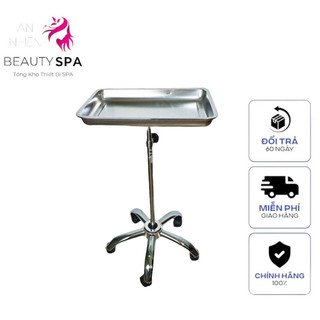 Xe đẩy y tế đựng dụng cụ phẫu thuật cho spa bàn tít inox y tế nhập khẩu