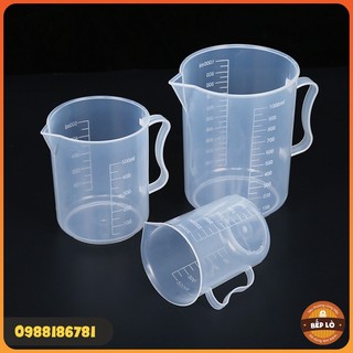 Dụng cụ làm bánh - Ly đong nhựa có vạch chia định lượng 100ml 250ml 500ml