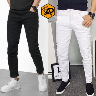 Quần Jean Nam Trơn Trắng - Đen - Xanh - Xám (Size 28 - 34) _ AP SHOP