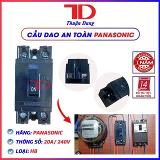 Cầu dao an toàn 20a, át pansong và át panasonic, cb tự động, aptomat, át 20a, thuận dung
