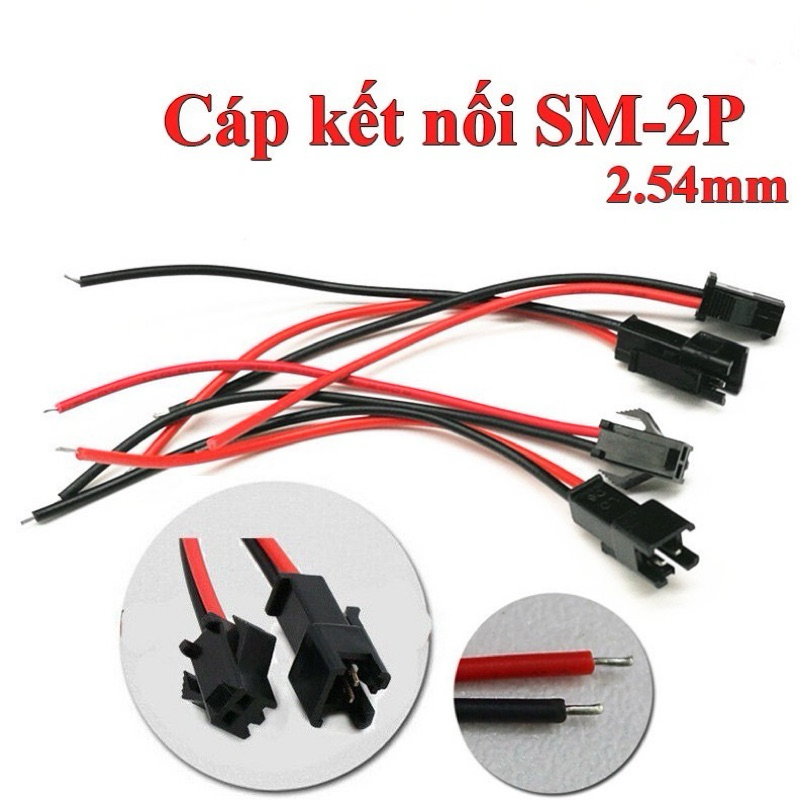Combo 10 Cáp Kết nối SM-2P 2.54mm Đực cái