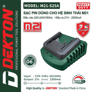 Sạc pin dekton m21 s25