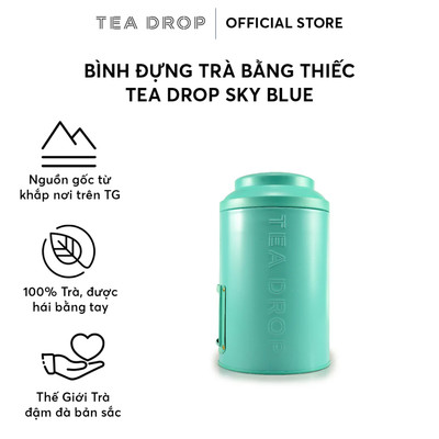 Hộp đựng trà bằng thiếc Tea Drop (6 màu)
