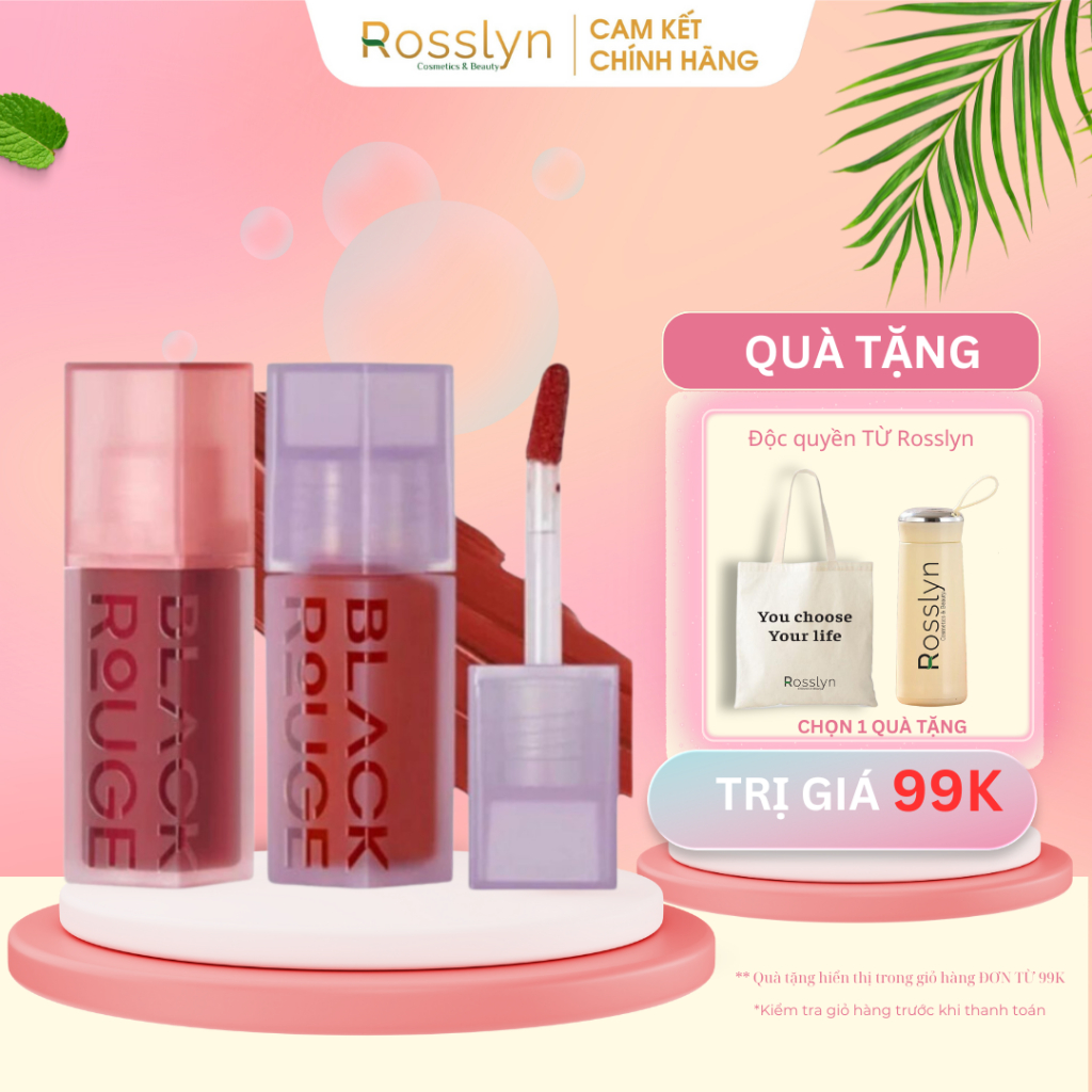 Son Kem Lì Black Rouge Double Layer Over Velvet DL05 DL06 DL13 DL14 36.6g Rosslyn