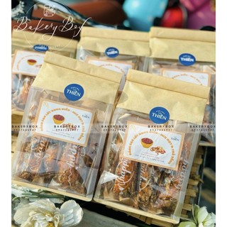 100 túi giấy kẽm cuộn nhỏ màu kraft đựng sandwich, bánh quy bơ, cookie, bánh thuyền