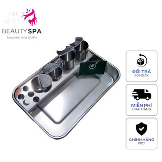 Bộ hộp khay inox dùng trong spa, phun xăm