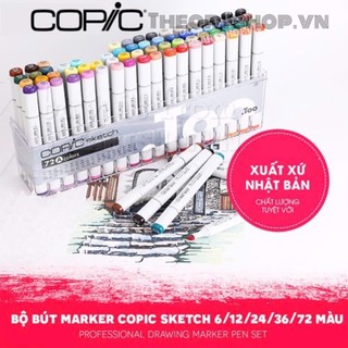 Bộ marker COPIC Sketch 24/36/72 màu - COPIC Sketch Marker Set 24/36/72 colors