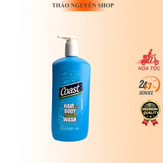 Sữa Tắm Coast 946ml có vòi, sữa tắm gội Coast 946ml dành cho nam