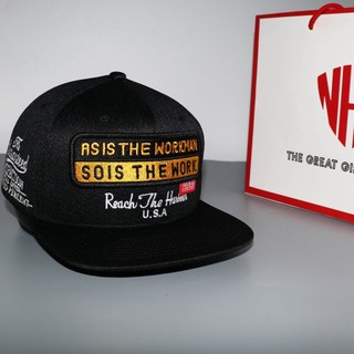 Nón snapback tuyệt đỉnh thêu so work đen sw001