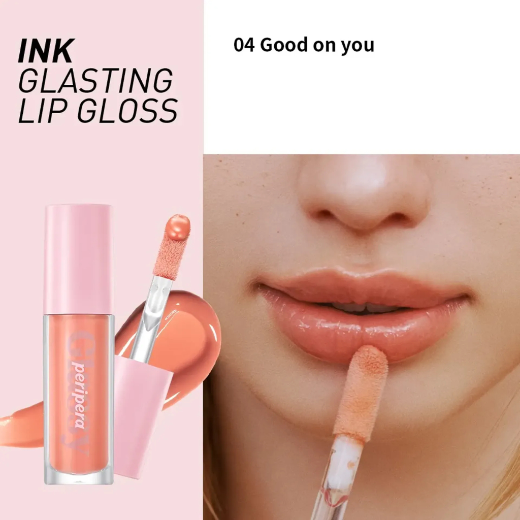 Son Tint Bóng Thuần Chay Peripera Ink Glasting Lip Gloss Căng Bóng Mượt Mà Quyến Rũ