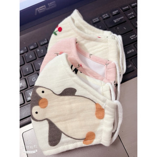 Combo 3 khẩu trang vải xô muslin cho bé trai/bé gái