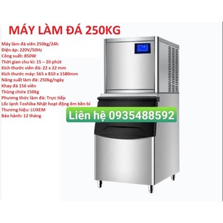 Máy làm đá -công suất 250kg/24h-thương hiệu luxem lốc lạnh toshiba-chất lượng đá sạch tinh khiết đạt chuẩn quốc tế