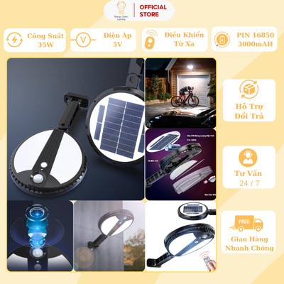 Pha LED Năng Lượng Mặt Trời Energy Green Lighting LQ-GY039 Cảm Biến 3 Chế Độ 70 Mắt LED - BH 2 Năm