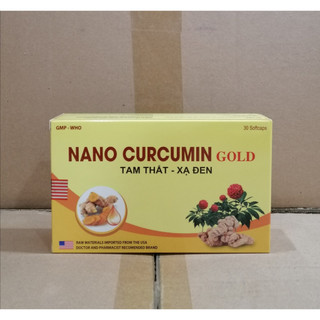 Viên uống nghệ Nano Curcumin Gold Tam thất xạ đen - hết đau dạ dày tá tràng