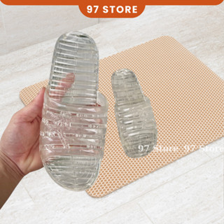 Dép nhựa nữ nguyên sinh, dép nhựa trong suốt đế hơi siêu êm, chống trơn trượt đi mưa - hàng loại 1