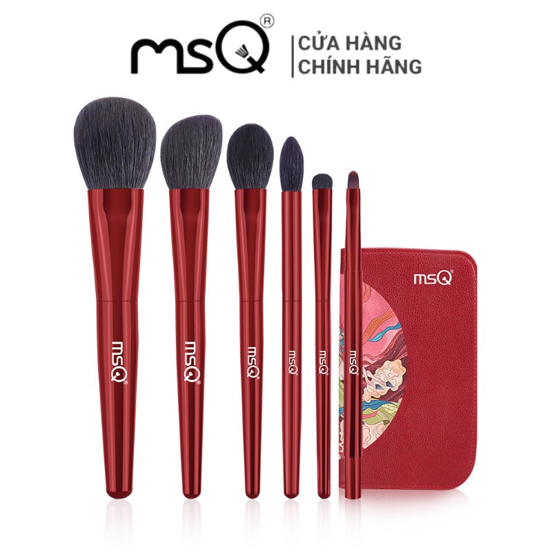 Bộ Cọ Cá Nhân 6 Cây MSQ Wonderful Red Sleeve Makeup Brush Set
