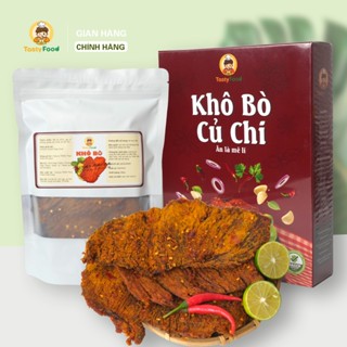 Khô Bò Củ Chi Tasty Food - Bò Miếng To Mềm - Túi zip, Hộp Giấy 500g/1kg - SP065