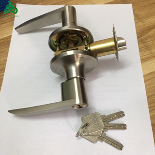 【HCM Khoá tròn tay gạt thẳng cứng cáp - Khóa tay nắm cửa 45-65mm cho phòng tắm - nhựa hay nhôm kính khoá tay gạt đẹp