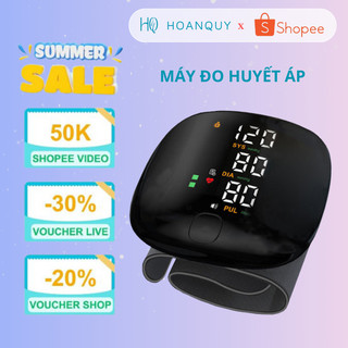 Máy đo huyết áp cổ tay Tự Động đo Màn Hình LCD Kỹ Thuật Số, Sạc pin Sử dụng đơn giản chỉ bằng 1 chạm