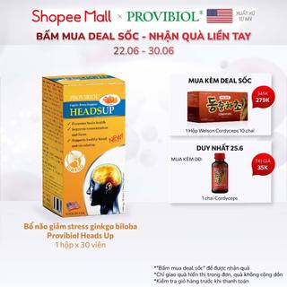 Bổ não giảm stress ginkgo biloba Provibiol Heads Up 30 viên