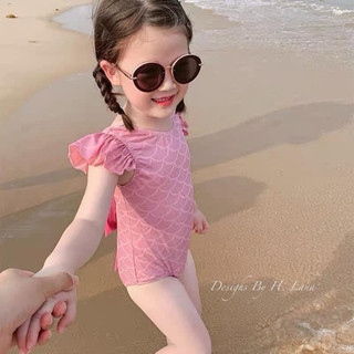 Bikini in hình vảy cá nơ sau cho bé