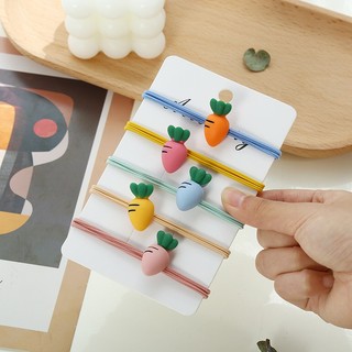 Buộc tóc hoa hoa quả dễ thương, phụ kiện tóc nữ