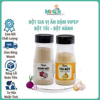 Bột gia vị ăn dặm Vipep, bột tỏi, bột hành