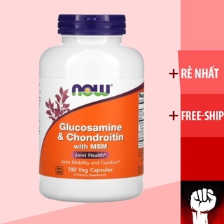 GLUCOSAMINE | Now Glucosamine Chondroitin & MSM 3 in 1 [90 - 180 Viên] - Bổ Sung Xương Khớp - Nhập M