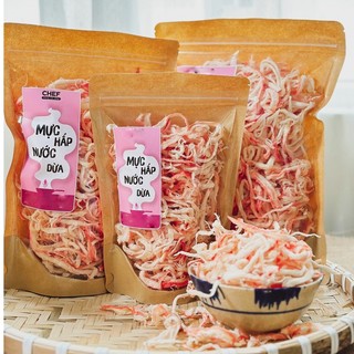 Mực hấp nước cốt dừa Loại Ngon - mực xé sợi hấp nước dừa
