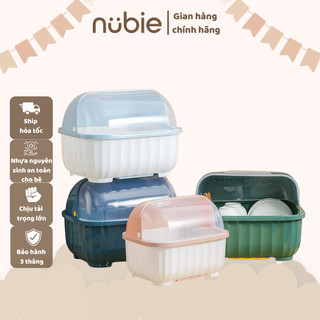 [Size Lớn] Giá Úp Chén Bát Đĩa  Có Khay Ráo Nước Và Nắp Đậy Chống Bụi Tiện Dụng Cho Nhà Bếp