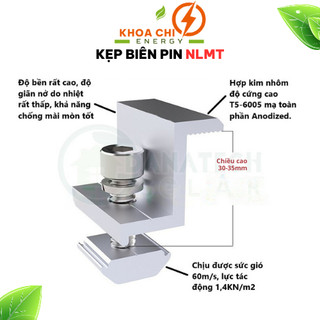Kẹp biên, kẹp giữa lắp tấm pin năng lượng mặt trời, thanh mini rail, thanh ray lắp tấm pin mặt trời_Khoa Chi