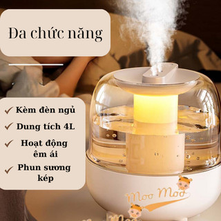 Máy phun sương tạo ẩm không khí trong phòng điều hòa khuếch tán tinh dầu dung tích 3lit Humidifier